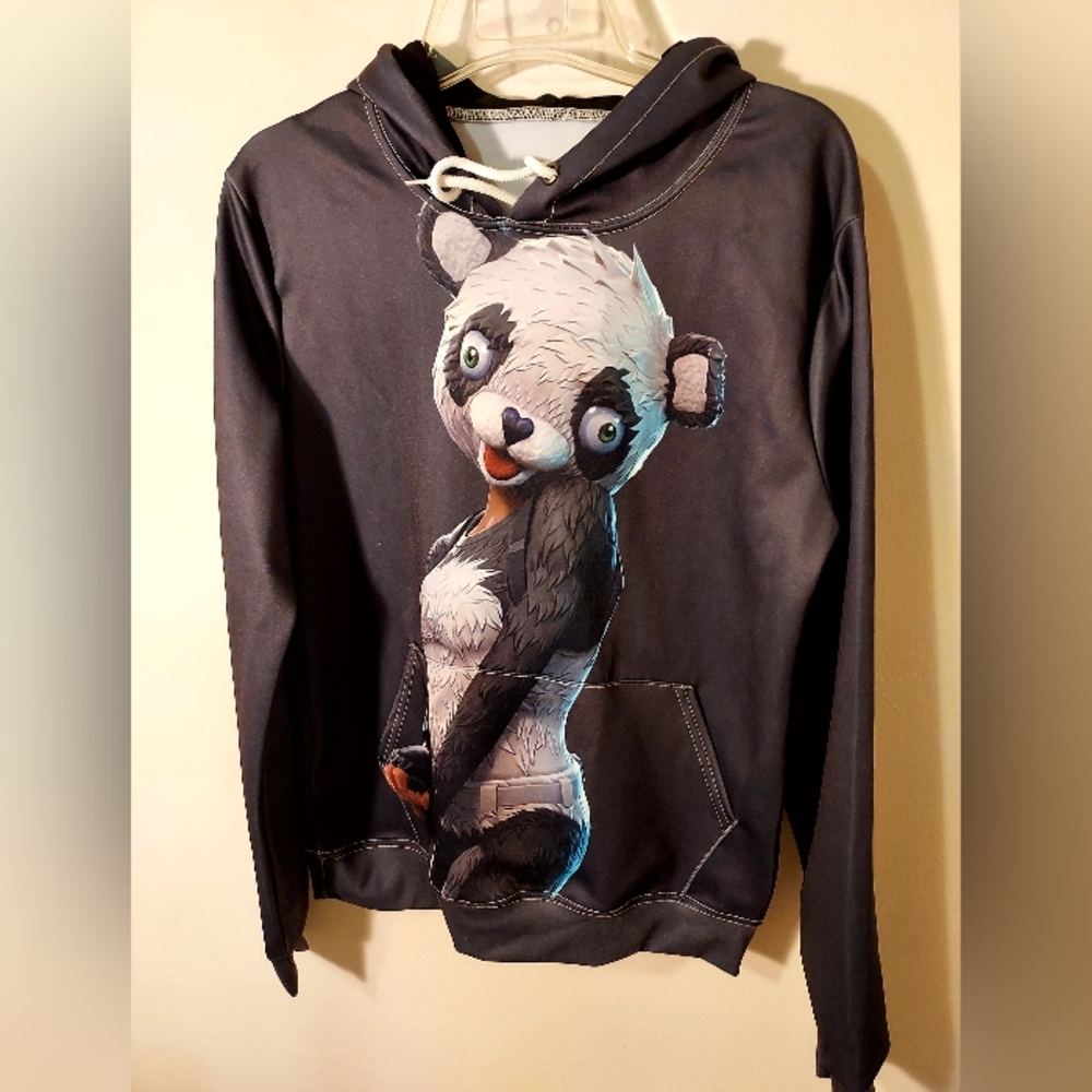 Fortnite Battle Royale Video Gaming Panda Bear 3D Hoodie sweatshirt Medium